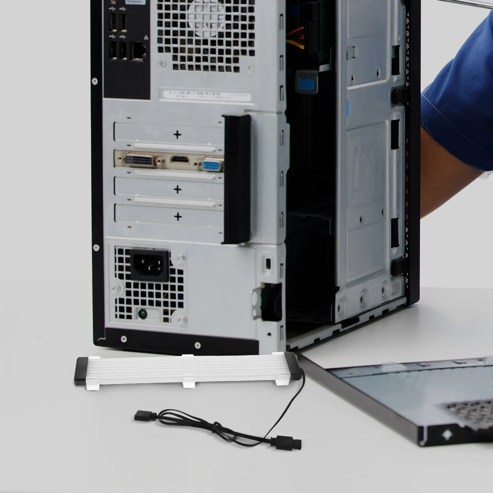 

Neon Glow LED Strip for Computer Motherboard GPU Decorative Lighting Power Cable Stable Operation Wide Compatibility Pc Case