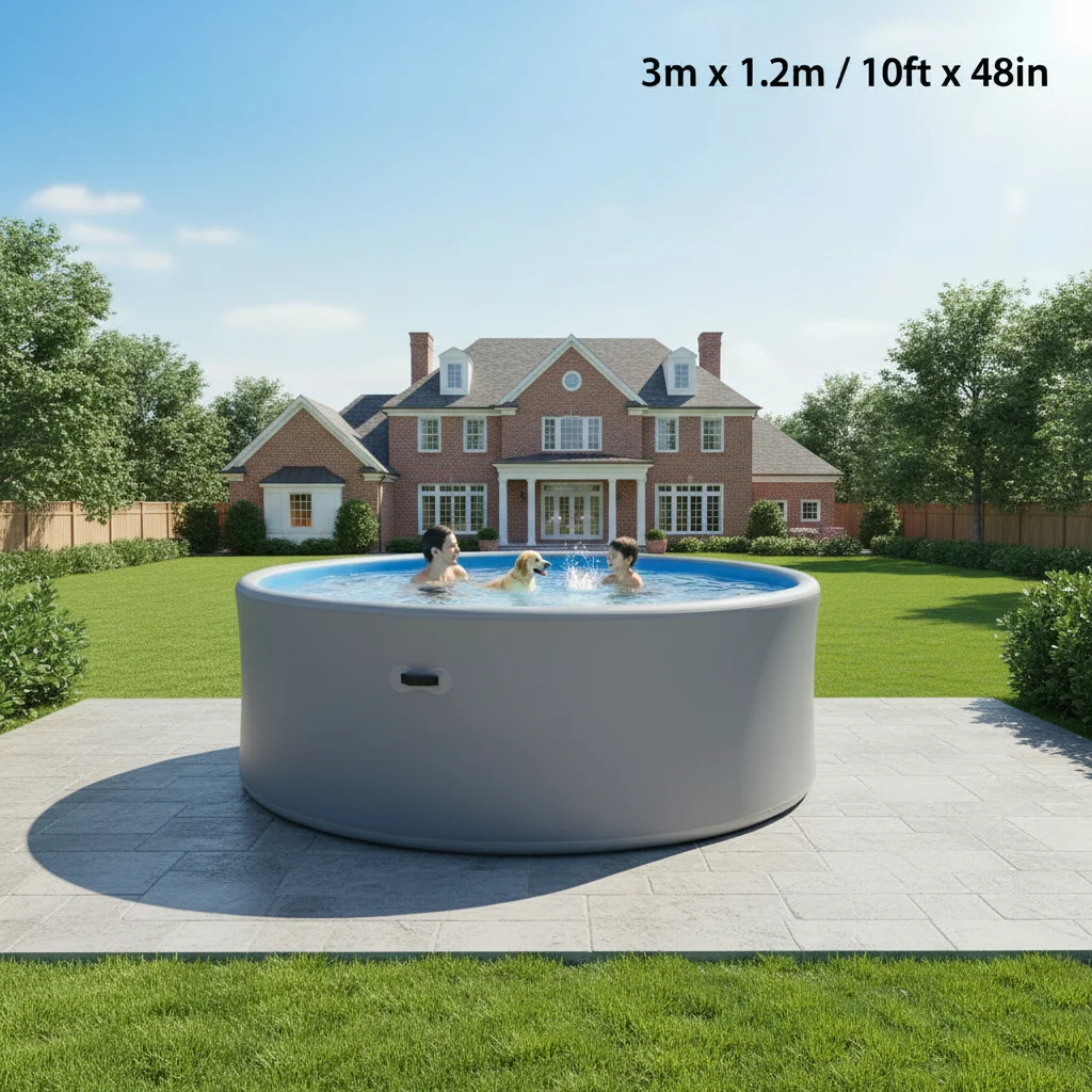 Factory Direct Round Children's Pool China Drop Stitch Inflatable Swimming Pool Spa Made of Durable PVC & DWF Material