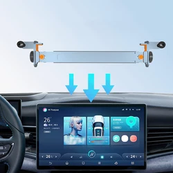 New Energy Vehicles Special Screen Phone Holder Aluminum Alloy Magsafe Telescopic Screen Fixed Base Navigation Bracket