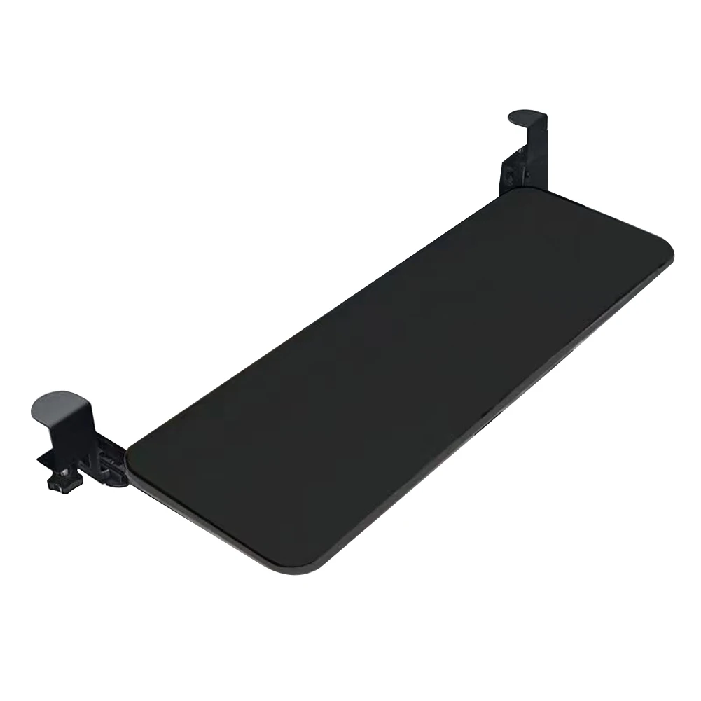 

Slide Out Computer Keyboard Drawer with C Clamp Mount Mouse Tray for Typing Height Adjustable Slide-Out Platform Computer Drawer