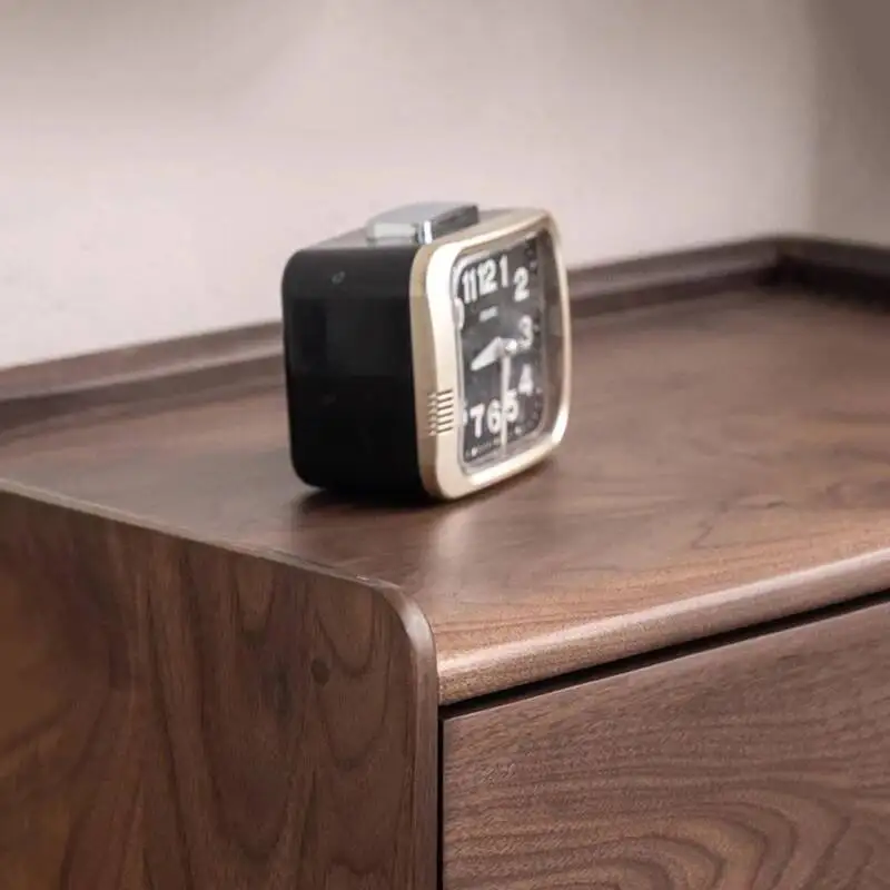 طاولة بجانب السرير بسيطة من الخشب الصلب بتصميم إبداعي إسكندنافي حديث منضدة تخزين مع أدراج أثاث غرفة نوم Mesa De Noche