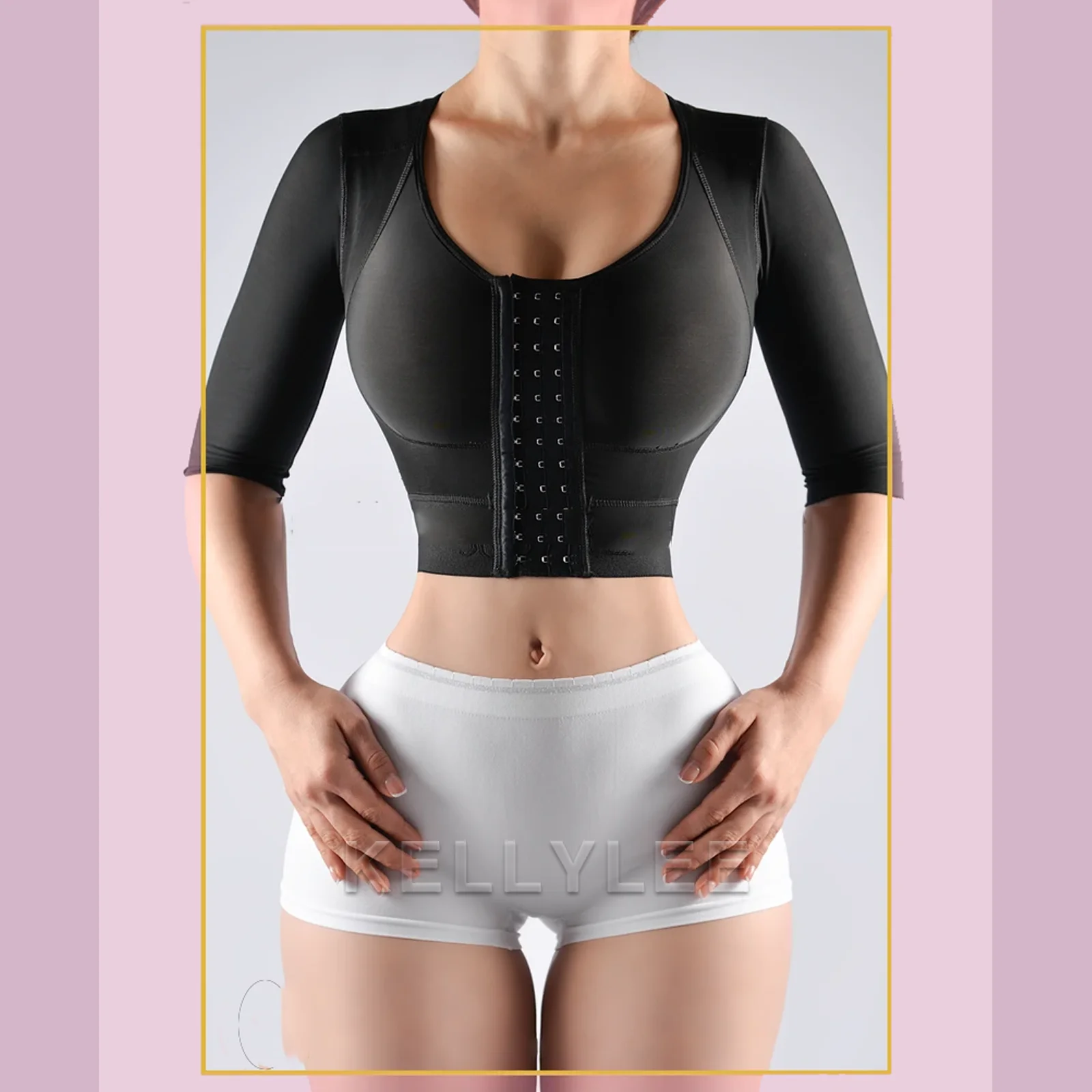 Shaper Tops for Women Arm Compression Post Surgery Front Closure Bra Tank Top Shapewear Seamless Shaped Up Fajas Colombianas
