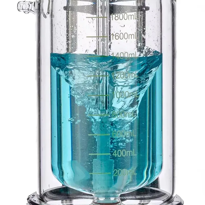 5L Double Layer Borosilicate 3.3 Glass Reactor Laboratory Chemical Jacketed Glass Lined Reactor