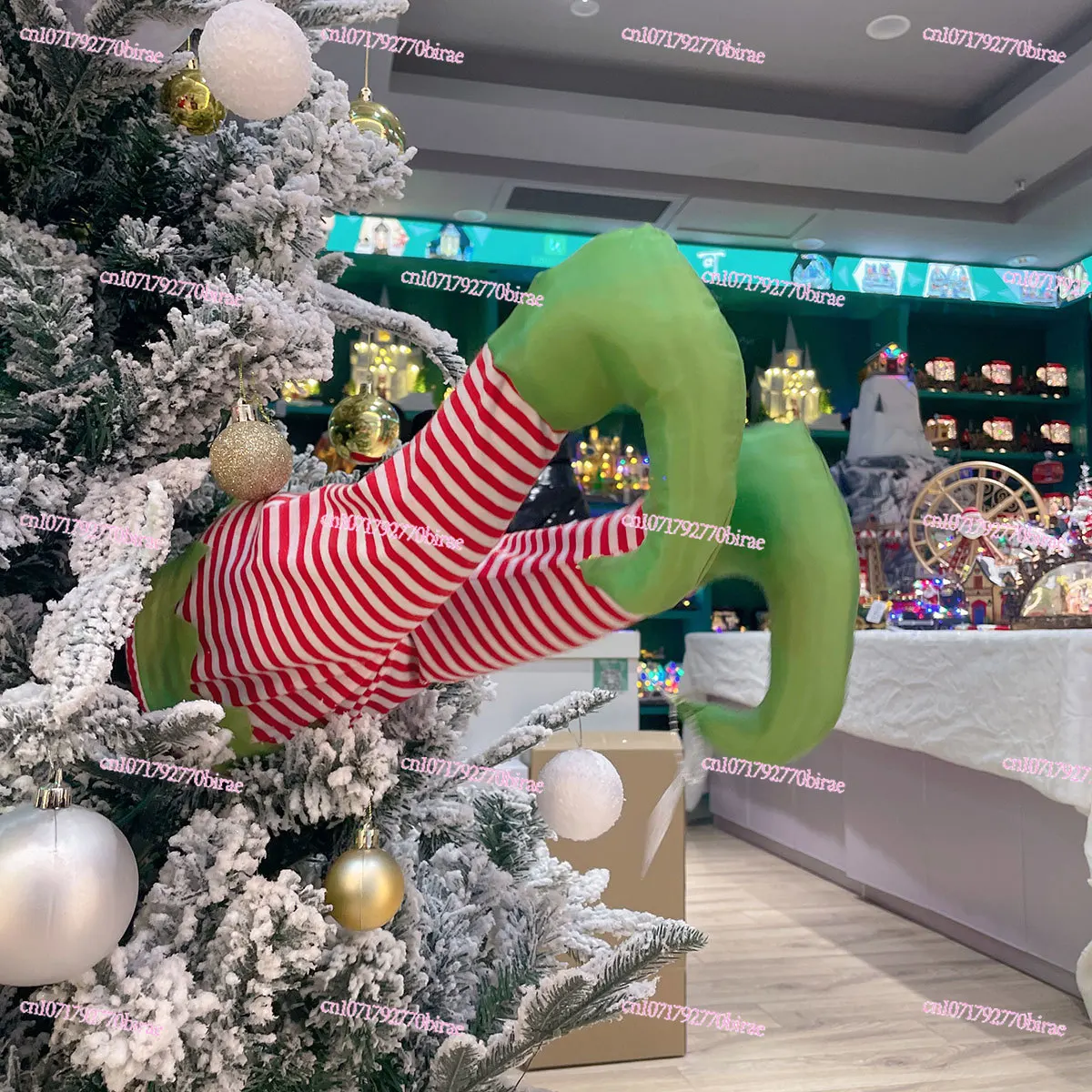 جديد الإبداعية شجرة عيد الميلاد قلادة سوينغ هزة زخرفة عيد الميلاد الديكور المشهد ترتيب السراويل قزم الكهربائية #5