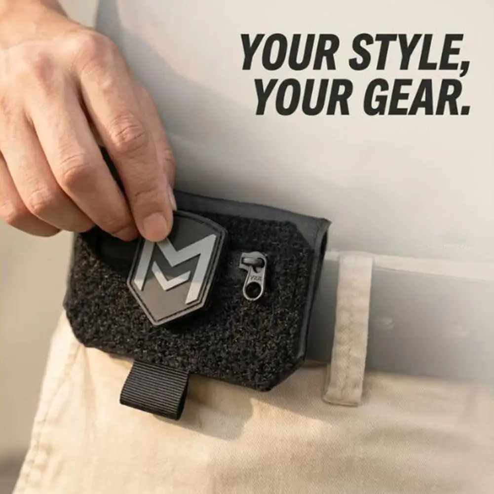 Hidden Travel Waist Pouch, Anti-Theft Money Belt for Cash & Cards, Compact EDC Belt Bag, Tactical Security Wallet