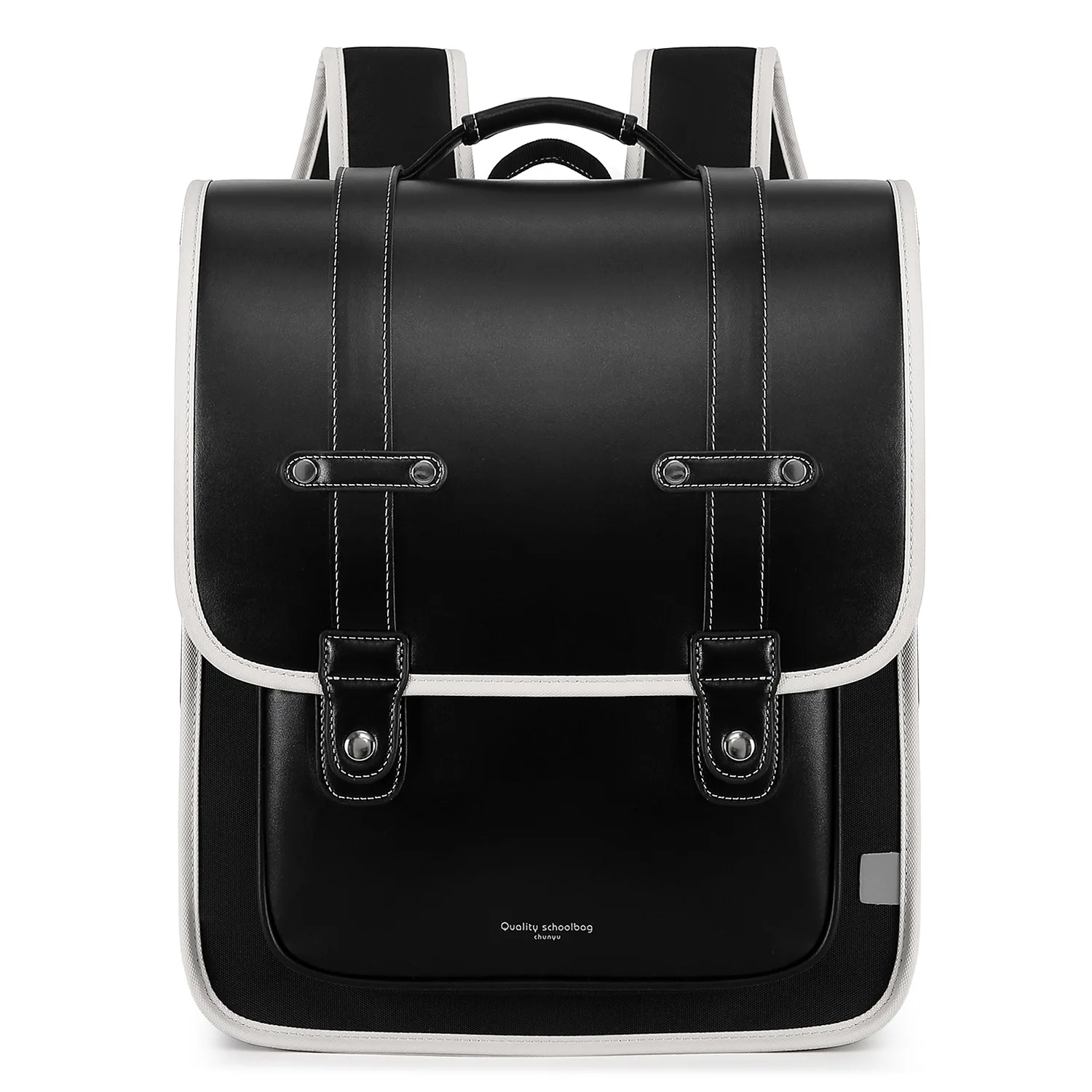 Japanese Style School Backpack for Boys Girls Large Capacity Ergonomic Randoseru Primary Student Bookbag