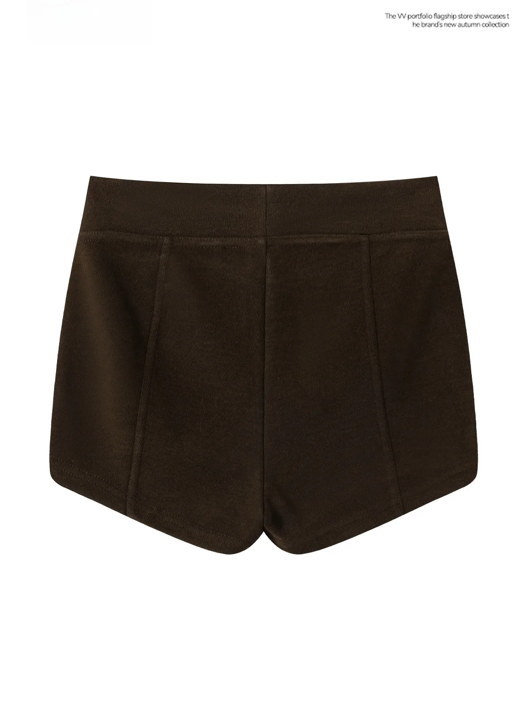 High Waist Retro American Coffee Color Hot Pants Women's Slim Fit Base Layer Shorts Spring Outerwear Sexy Butt Covering Pants