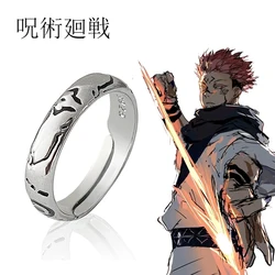 Anime Jujutsu Kaisen Ryomen Sukuna Itadori Yuji Ring Cosplay Metal Opening Adjustable Unisex Rings Jewelry Prop Accessories Gift