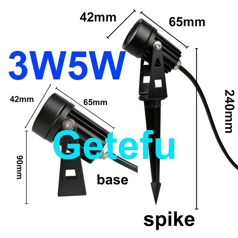 10PCS Neue Stil COB Garten Rasen Lampe 220V110V 12V Outdoor LED Spike Licht 7W 10W 12W Pfad Landschaft Wasserdichte Spot Lampen – Detail 9