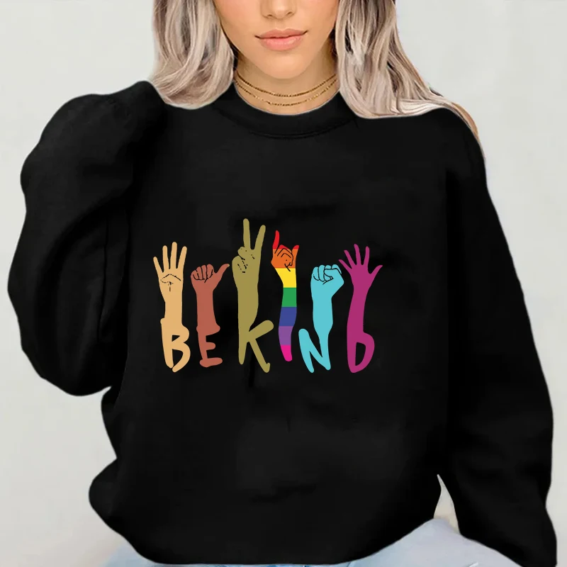 女性トレーナーおかしい Y2K カジュアルプルオーバープリント服パーカー長袖ファッション婦人服新 2000 年代パーカー