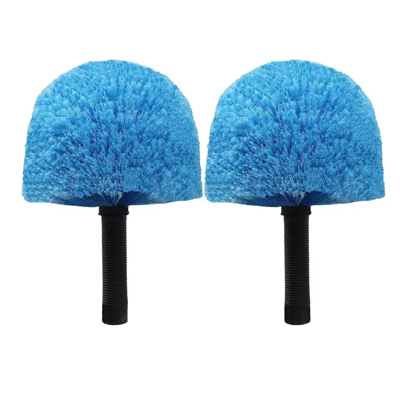 Cobweb Duster Head Brush 2-Pack Twist-On Design-Web Cleaning Tool-Spider Web Removal Brush Robust