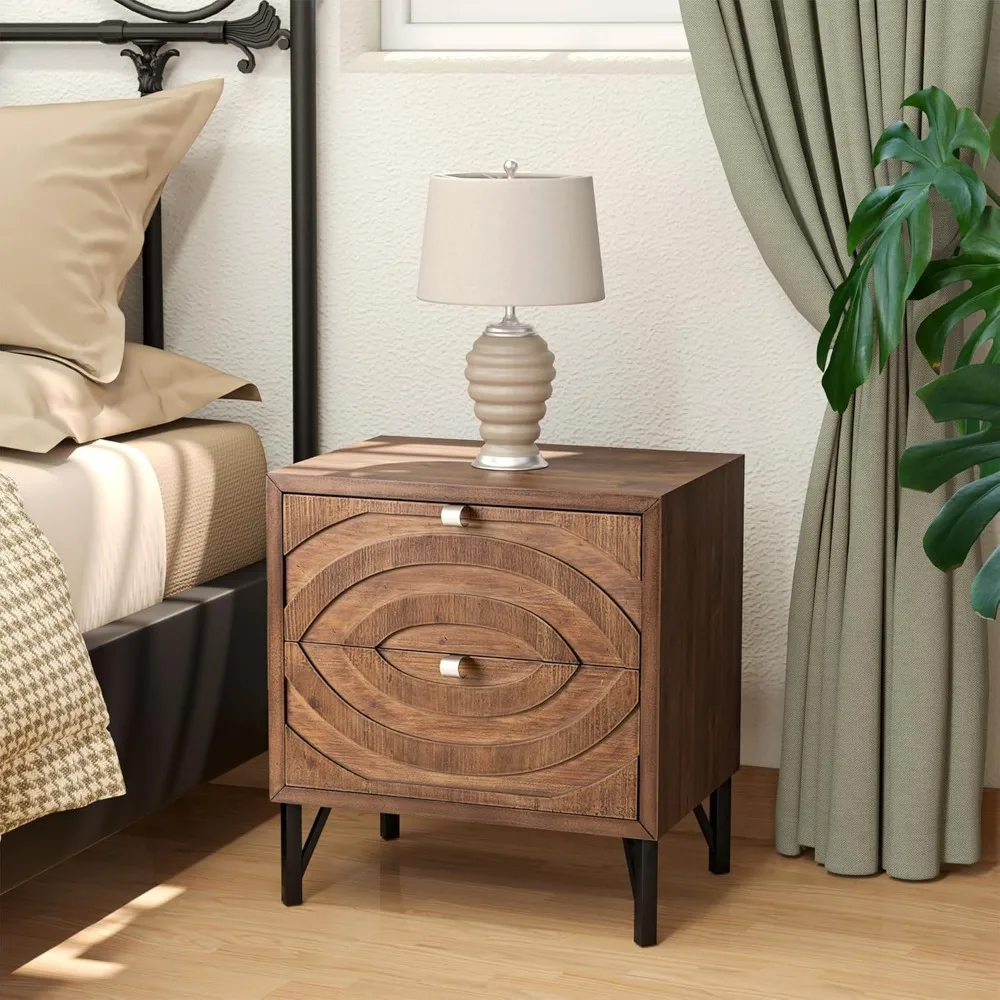 Nightstand w 2 Drawers, 19