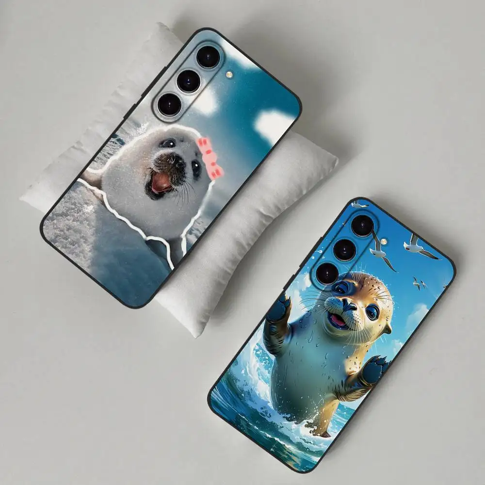 Seal Animal Cute Phone Case For Samsung Galaxy S21 S22 S23 S24ULTRA S25ULTRA FE Ultra Plus5G A52S S26 Soft Cover