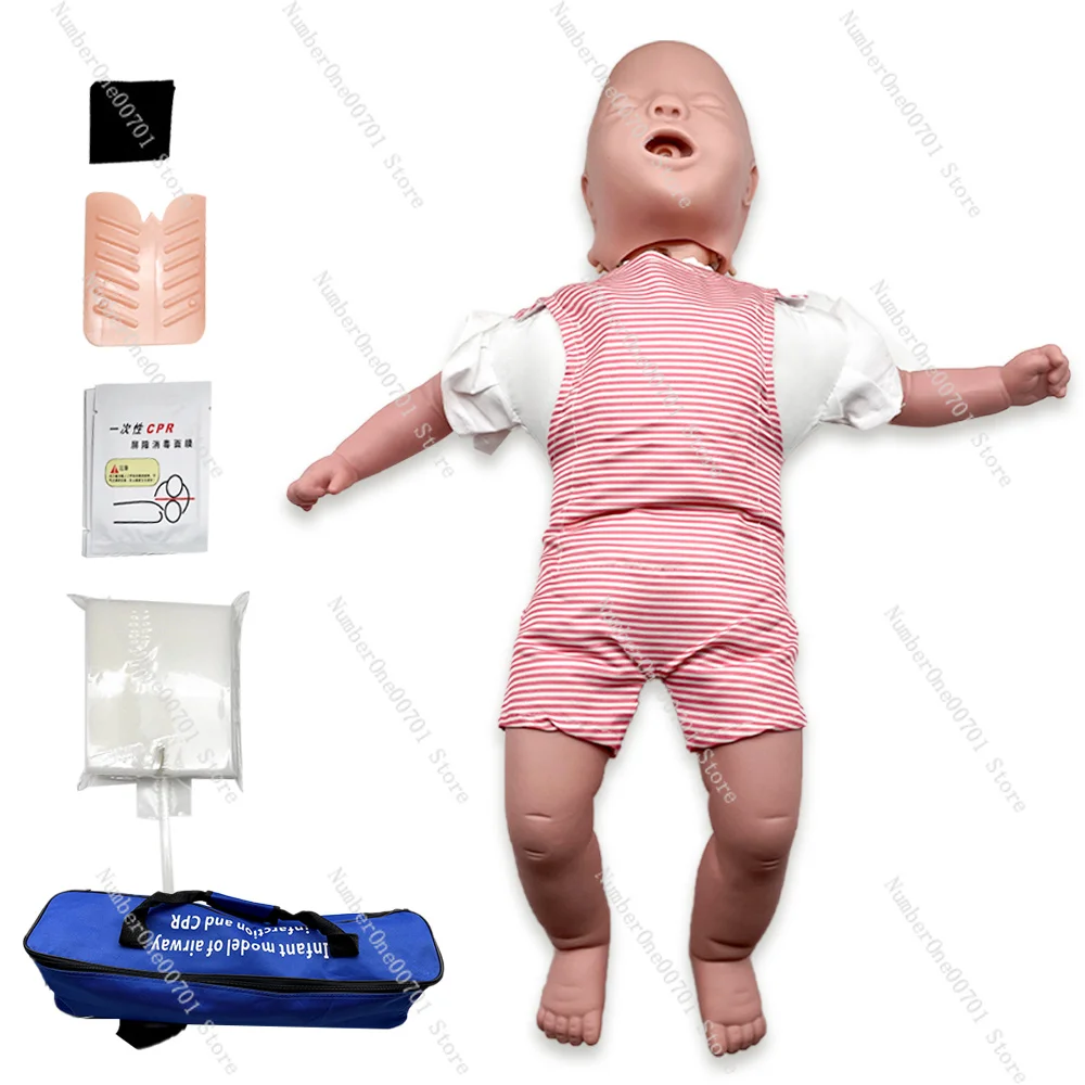 Infant Cardiopulmonary Resuscitation Manikin Training Cardiopulmonary Resuscitation Manikin Face Cover Detailed for Learning
