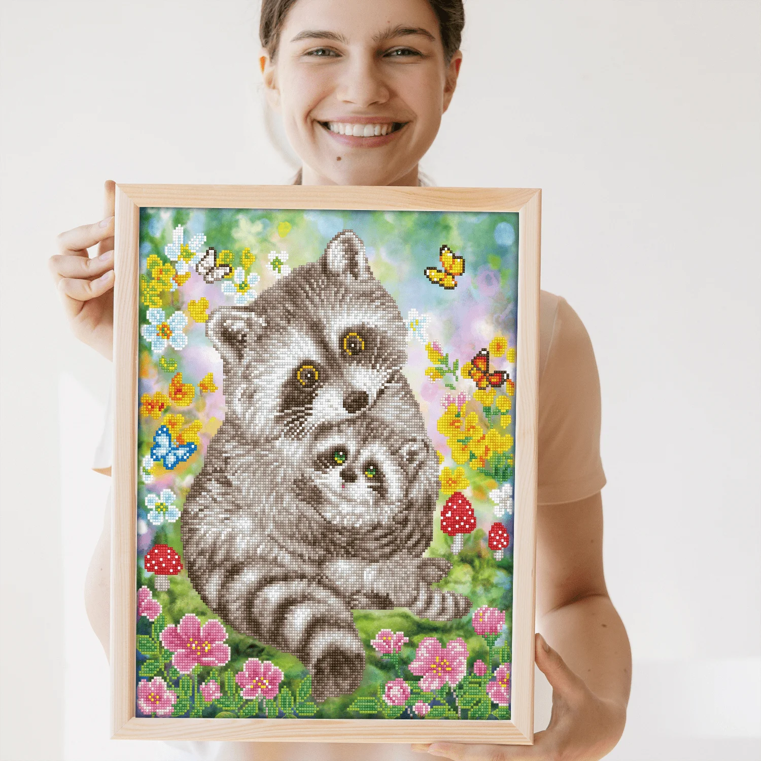 Наборы для алмазной живописи weet Racoons для взрослых-наборы для алмазной живописи расслабляющий креативный Набор для творчества с драгоценными камнями Dotz x