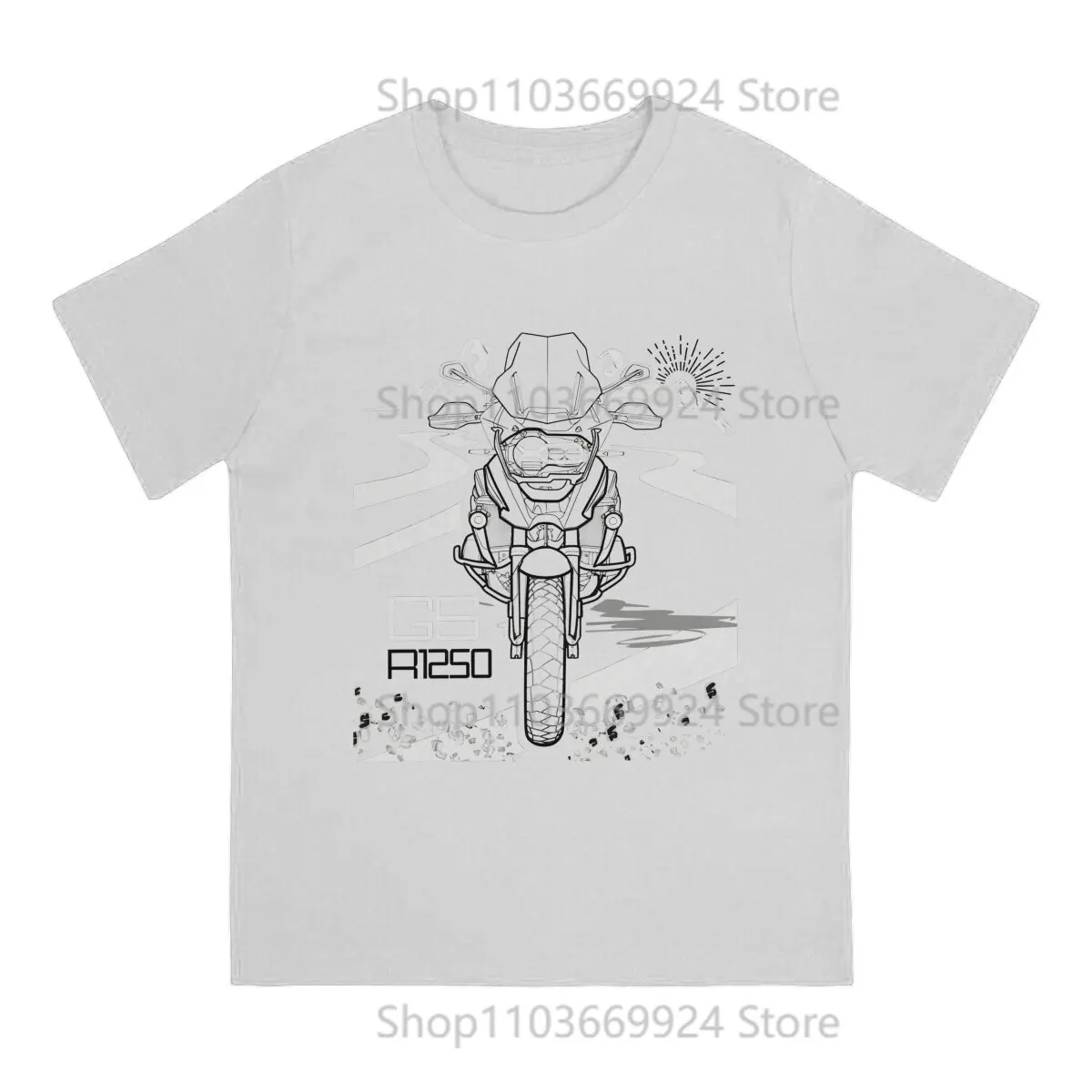 GS Motorcycle 1250 R 1250 T Shirt Harajuku Homme Men's Tshirt Polyester Streetwear