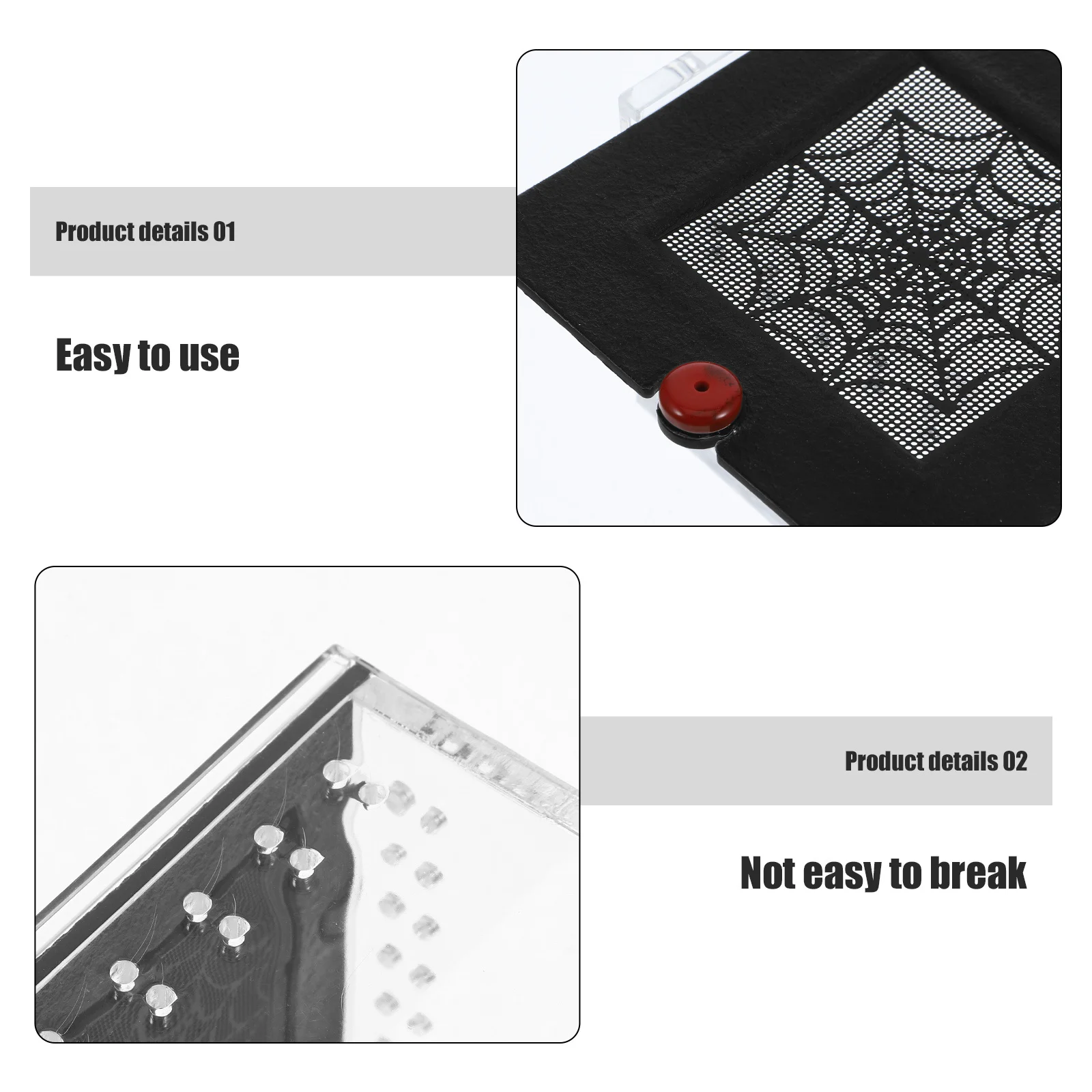 1 قطعة صندوق تغذية الزواحف خزان تربية الاكريليك ل العنكبوت العقرب الحيوانات الأليفة الحيوانات الصغيرة شفافة التهوية الهروب واقية الحاويات