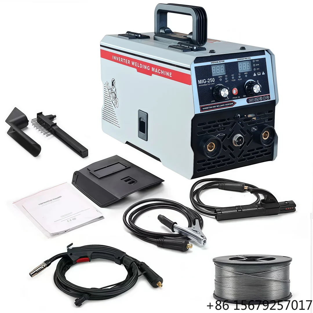 CE IGBT Technology Gasless Portable MIG Welders 250amp Multifunctional 3 in 1 MIG MMA LIFT-TIG 110 to 220 Welding Machine