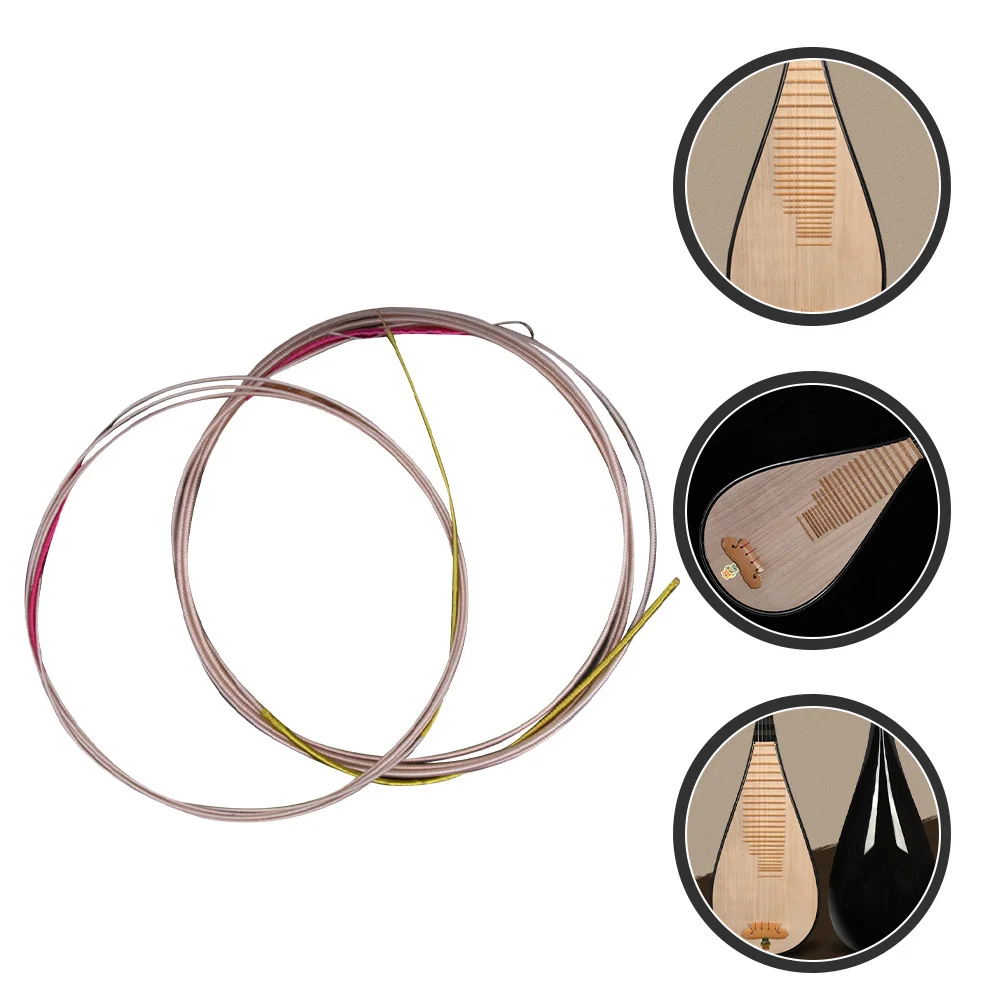

4pcs Pipa Strings Replacement Professional Steel String For Chinese Musical Instrument Durable Practice Accessories Parts
