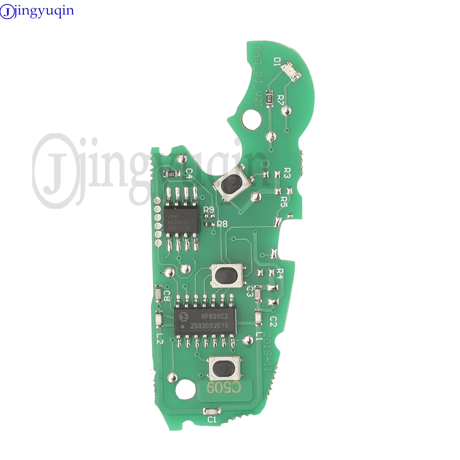 Jingyuqin 433MHz ID48 チップ 8X0837220D リモート車のキーフォブアウディ Q3 Q7 A1 A3 A4 A5 S1 2004-2017 フリップリモートキーフォブ HU66 ブレード