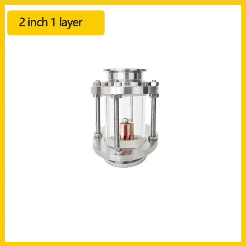 

Нержавеющая сталь 304 наружным диаметром 51 мм подходит для смотрового стекла с красной медной пузырьковой крышкой. Используется для дистилляции спирта и эфирного масла.