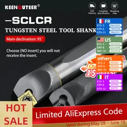 C04H-SCLCR03 C05H-SCLCR04 C06K-SCLCR06 Tungsten steel cutter bar Internal hole Turning Tool CCMT carbide blade lathe tool set