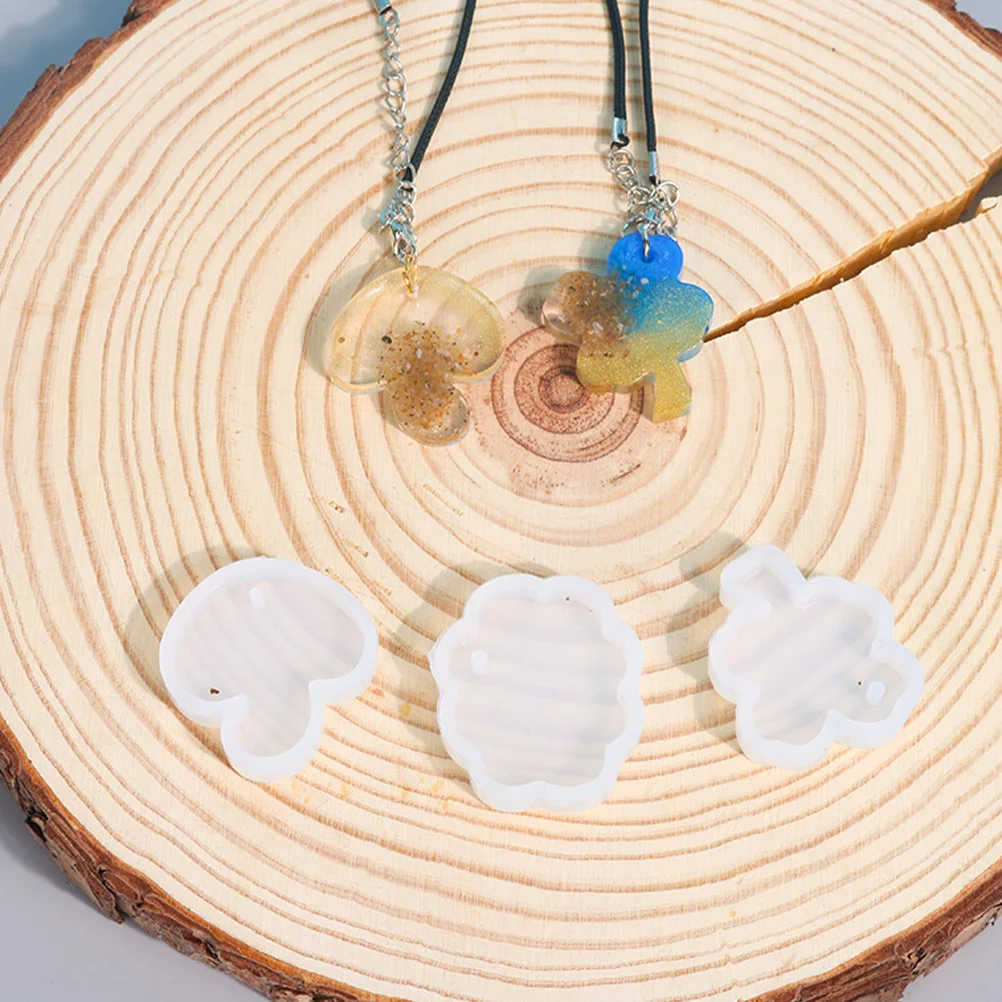 3 قطعة قالب من السيليكون قلادة قوالب يدوية قابلة لإعادة الاستخدام أداة صنع المجوهرات المرنة لصياغة الهدايا إكسسوارات المجوهرات المصنوعة يدويًا