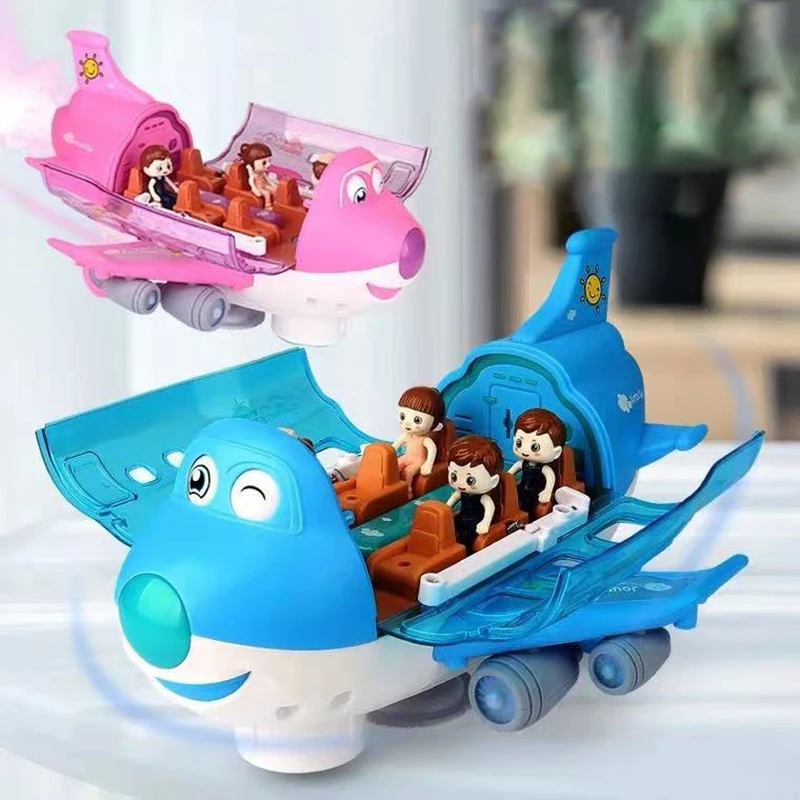 

360° Rotating Electric Plane Airplane Toys Model Simulation Electric Universal Airliner Toy Plane With LED Flashing Light Sound