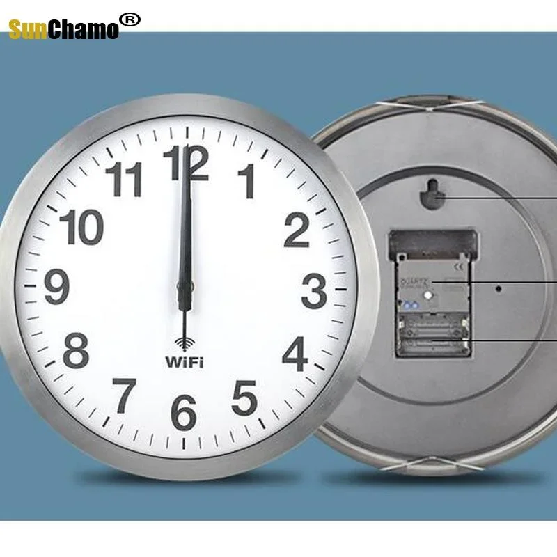 12 Inch Accuracy Smart WIFI Automatic Time Synchronization Mute Wall Clocks Living Room Modern Home Decore Clock Watch Decor