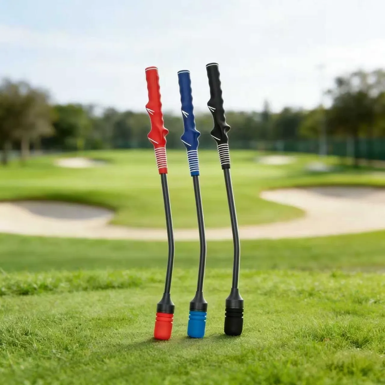 Golf sound club, indoor swing rhythm trainer