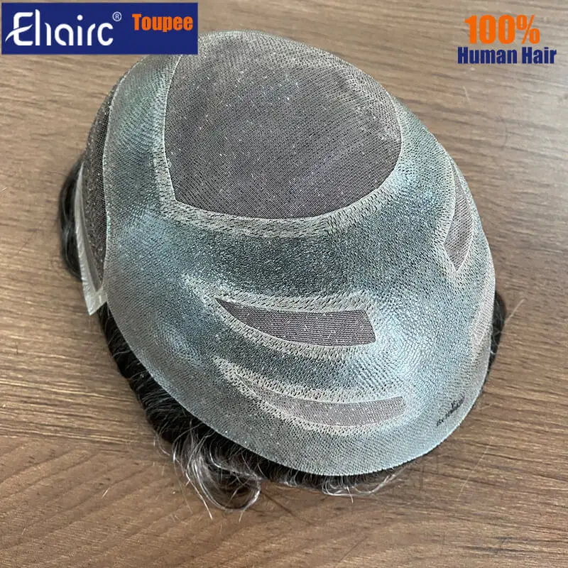 VERSALITE- Swiss Lace Front with Mono Male Hair Prosthesis 6