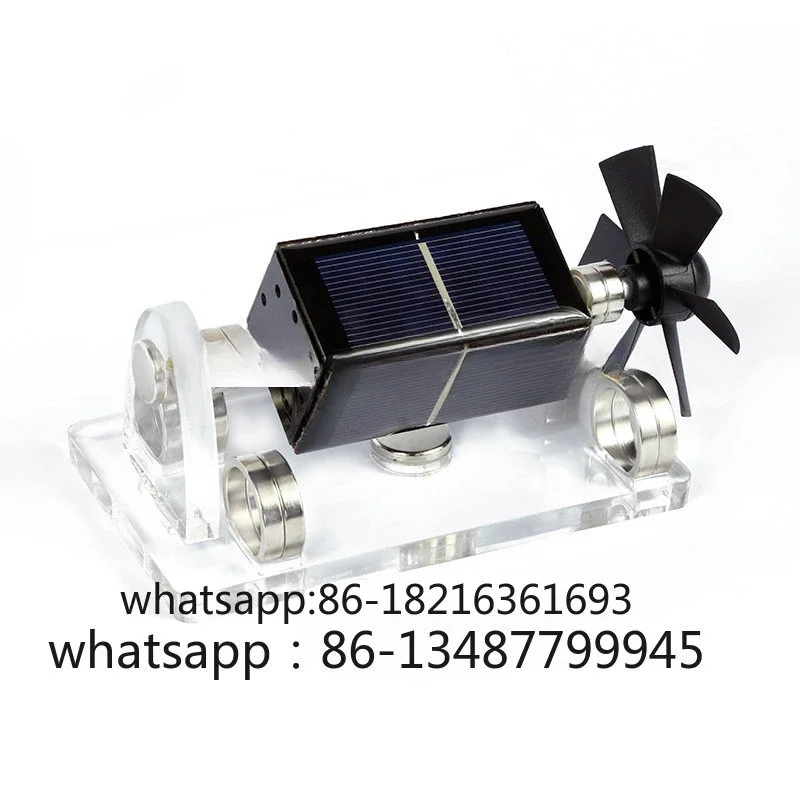 

Magnetic levitation solar electric motor creative magnetic levitation decoration fan leaf scientific gift