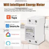 Zmai-90 Energy Meter Tuya WIFI Single-phase Power Meter Zmai 90 Din Rail Install AC 110-250V Work With Alexa Google Yandex Alice