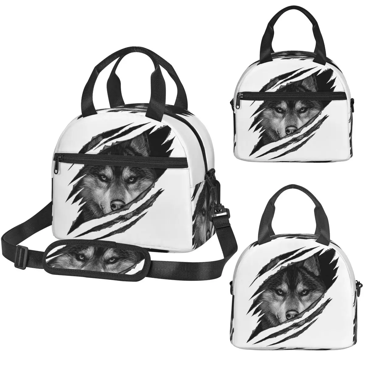 

Термосумка для обедов Cool Wolf RAR Design для детей, школьный термоконтейнер, герметичный ланч-бокс