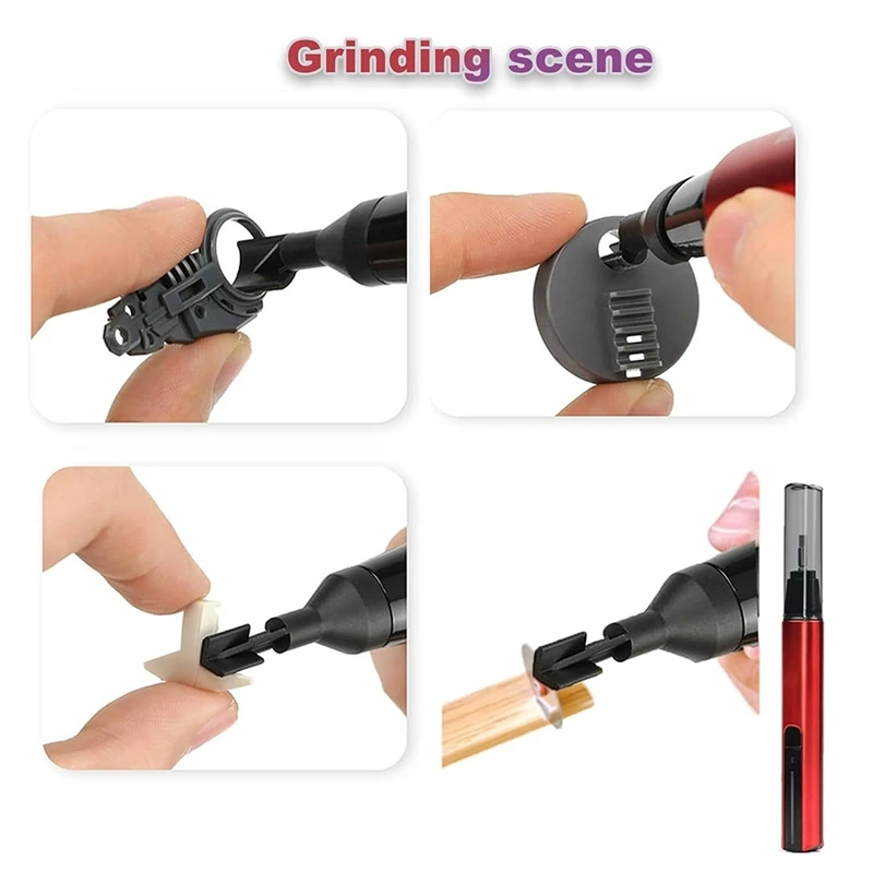 Reciprocating Electric Sanding Pen, 3-Speed Adjustable Detail Sanding Pen Anti-Cut Finger Cover, For Tight Spaces Crafts