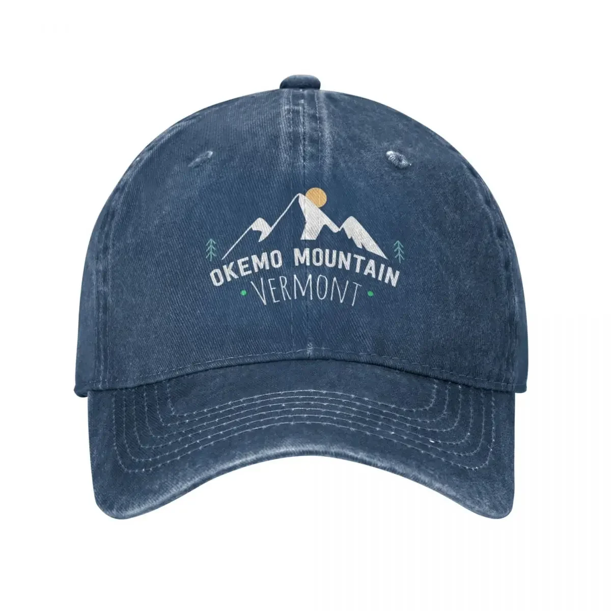 Okemo gorra de béisbol para hombre y mujer, gorro protector solar, Mountain Vermont