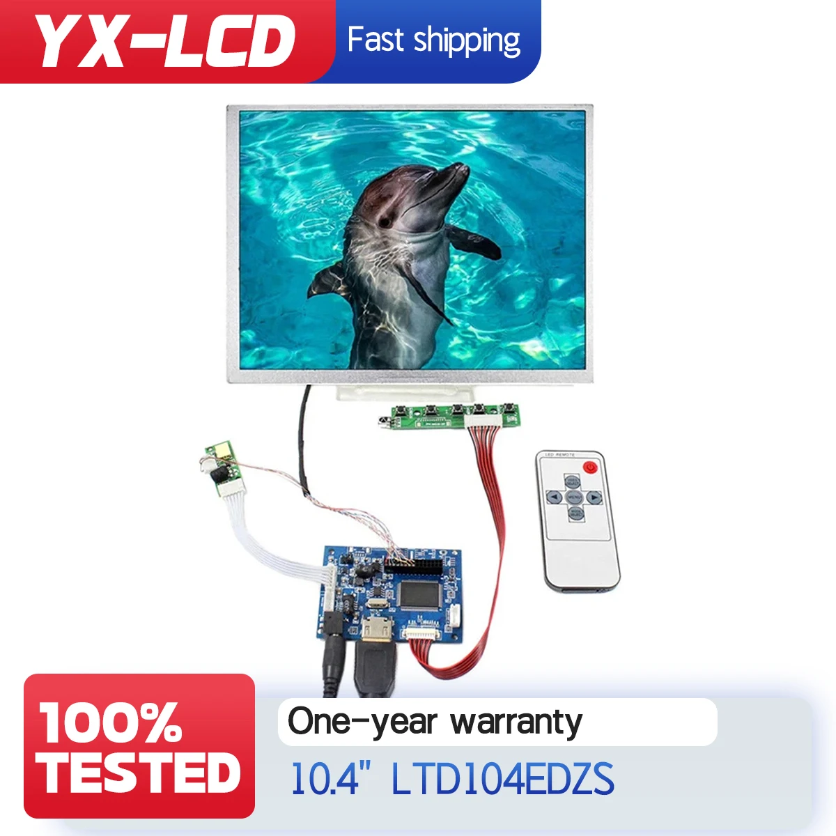 10.4 inch 1024x768 4:3 LTD104EDZS LCD Display with HD MI LCD Controller Board