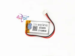 XH2.54 600 mAh 602035 3.7 V litowo polimerowa bateria głośniki stereo do masażu instrumentem urody