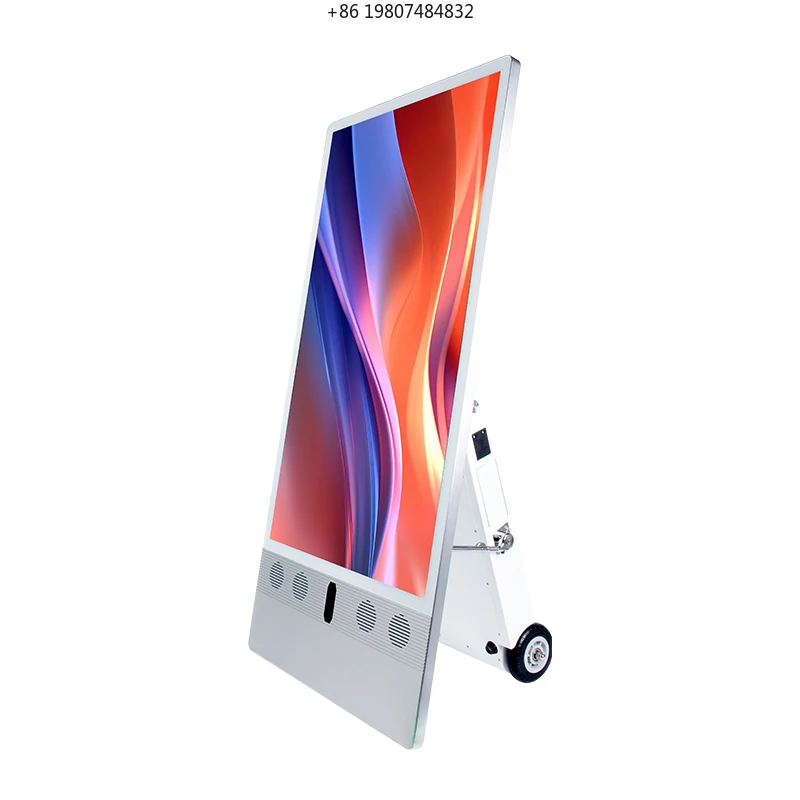 Movable Battery Powered Digital Poster Led Screen Outdoor Digital Led Poster for Advertising Promotion Wholesale Price