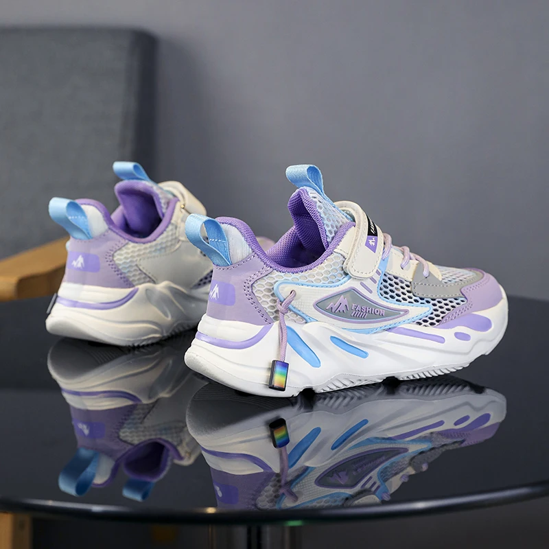 Letnie dziewczęce obuwie dziecięce obuwie dziecięce kobiece księżniczki Chunky Sneakers dziecko śliczne 3 5 6 7 8 9 oddychające świetlne tenisówki