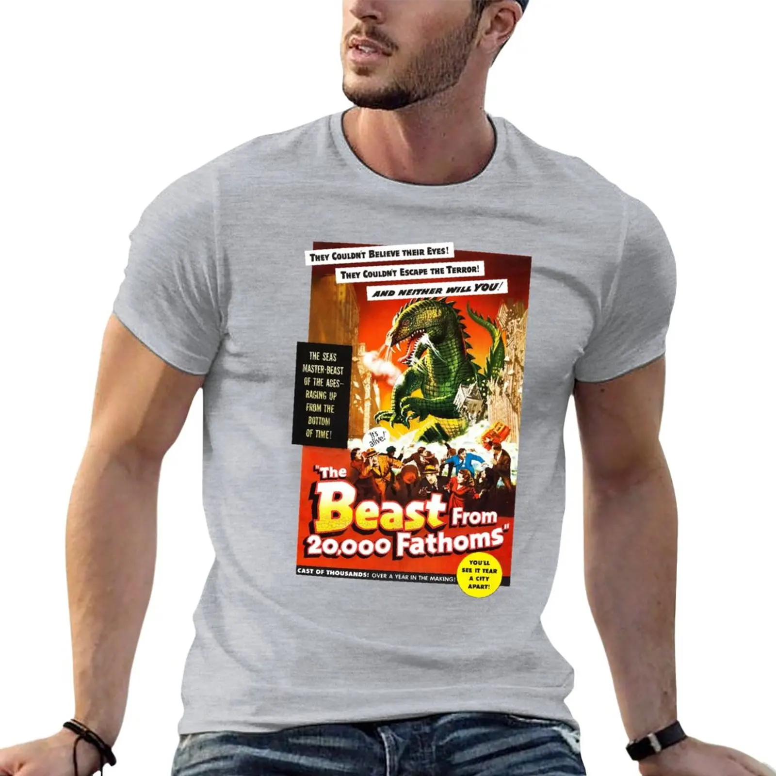 New The Beast from 20,000 Fathoms T-Shirt custom t shirt korean fashion black t shirts oversized t shirts for men