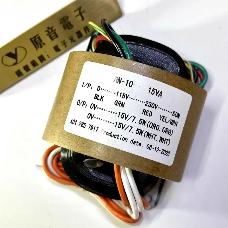 R Core Transformer 15W R10 Dual 12V 18V Transformers 230V To 2X15V Copper Custom Shield Pre-Decode Audio Power Supply