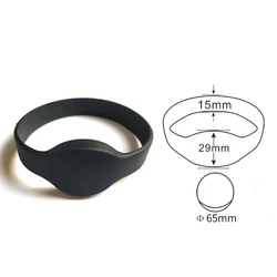 5Pcs/Lot 13.56Mhz Electronic Bracelets Wrist Band NFC Smart 1K S50 F08 IC Chip Wristband Silicone RFID Wristband Access Control