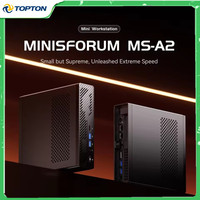 MINISFORUM MS-A2 Gaming Mini PC AMD Ryzen 9 7945HX 2x10G SFP Intel X710 2*2.5G LAN 3*NVMe Windows 11 Workstation Computer WiFi6E