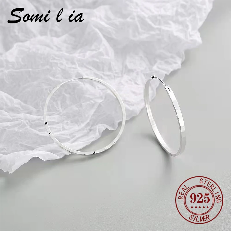 Somilia Neue Mode 925 Sterling Silber Große Creolen Für Frauen Neue Mode 18 K Gold Überzogene pid • Mustafa Kollektion Schmuck – Detail 10