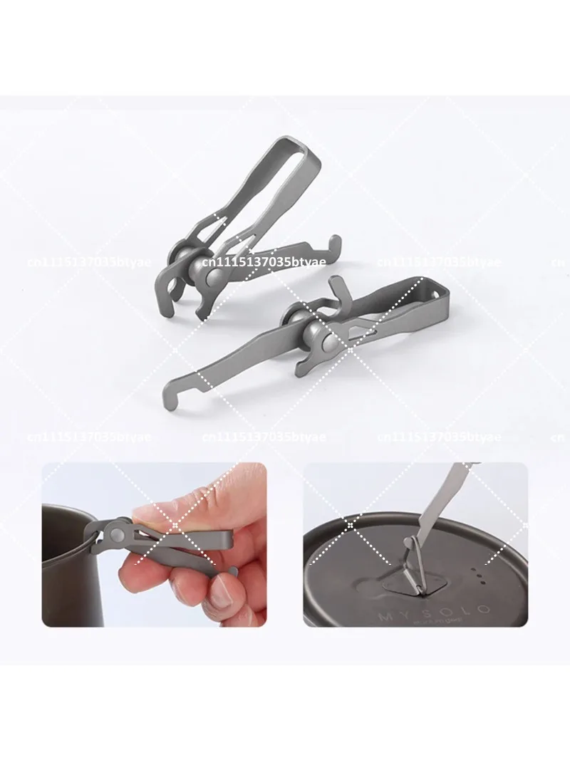 7.6g Titanium Multi-Use Pot Handle/Gripper-Ultralight Outdoor Accessory Compatible with Most Cookware
