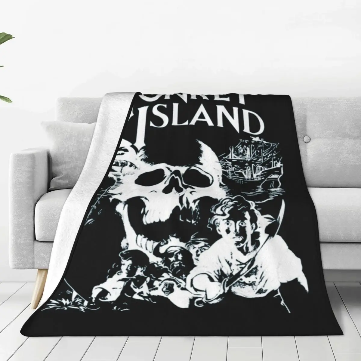 Secret Of Monkey Island Blankets Soft Warm Flannel Throw Blanket Cover for Bed Living room Picnic Travel Home Sofa
