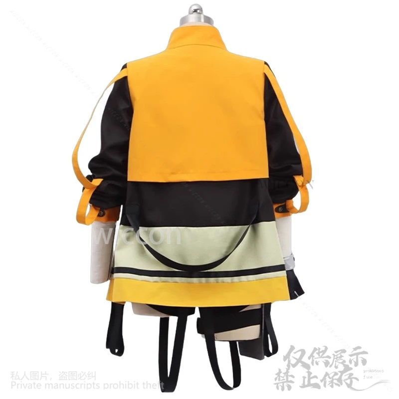 Anis Cosplay Game NIKKE：The Goddess Of Victory Costume Fashion Punk Yellow Black Coat Y2K Halloween Jirai Kei Girls Customized