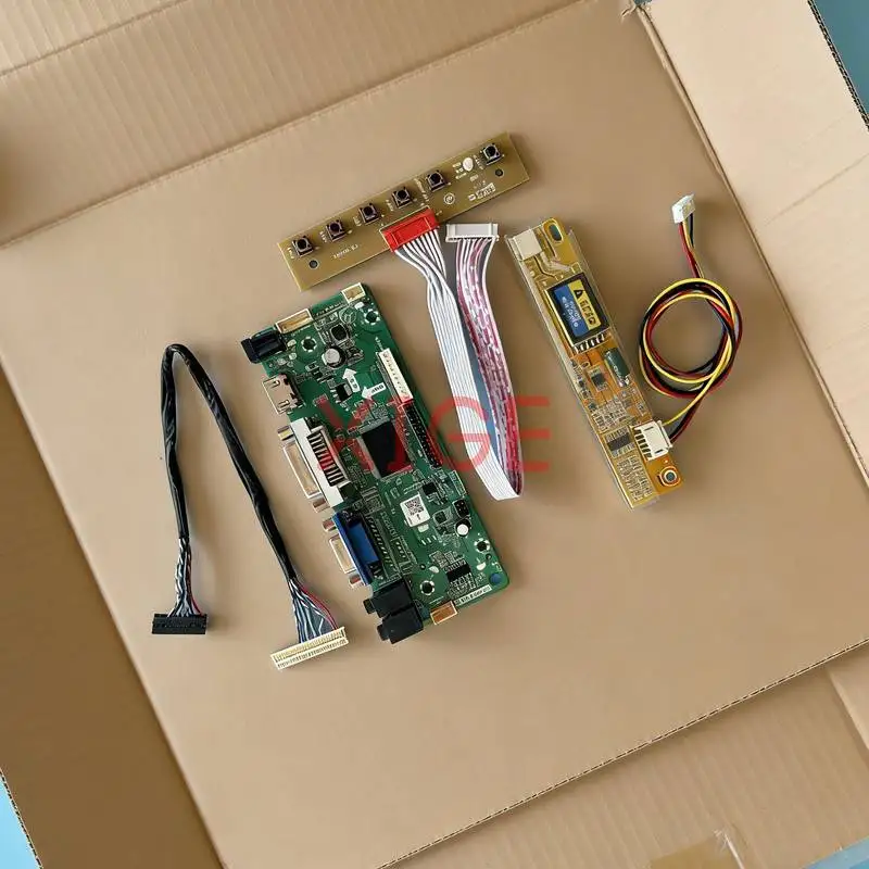 

Плата контроллера экрана, совместимая с B150XG05 B150XG02 B150XG07 B150XG01, 1024*768 VGA DVI HDMI 1-CCFL 1024x768 30-контактный LVDS, комплект для самостоятельной сборки