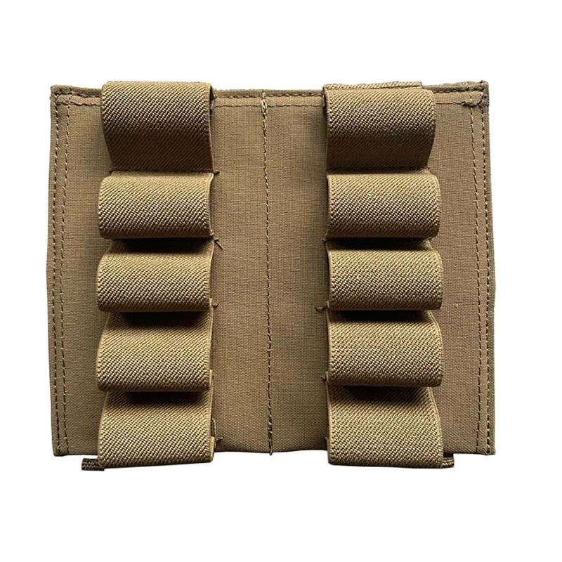 Outdoor Multi-function Tactical 10-hole Bulk Bullet Storage Bag Chest Rig Loop Panle Portable Molle Pouch Accessory Bag